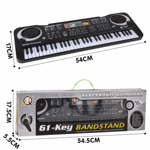 Đàn Piano organ điện tử Keyboard 61 Phím Kèm Mic MQ-6106